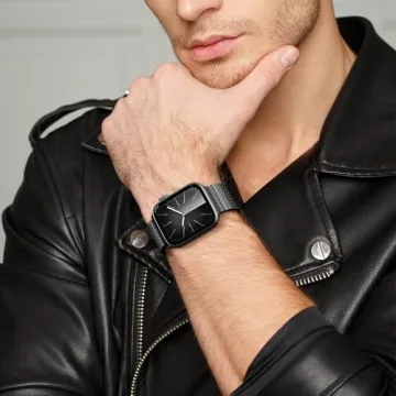 BEAEN Magnetic Mesh Loop Band for Apple Watches 46mm 45mm 44mm