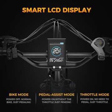 Jasion X-Hunter Electric Bike for Adults,1400W Peak Motor 30MPH Max Speed 48V 13AH Removable Battery, Full Suspension System Design,20''*4.0 Fat Tire Foldable Ebike,7-Speed Bicycles,Blue