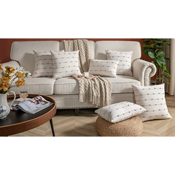 Caflife Boho Throw Pillow Covers Set of 2 for Decor