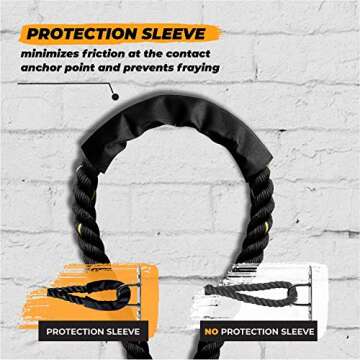 Yes4All Battle Rope - Versatile Workout Rope for All Fitness Levels