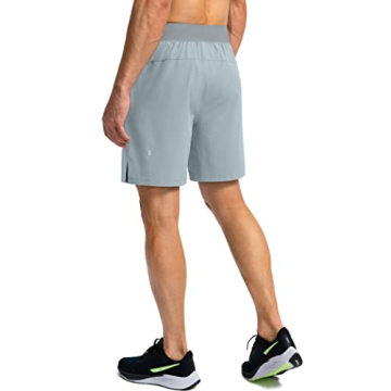 Men's Lightweight Quick Dry Running Shorts with Zipper Pockets