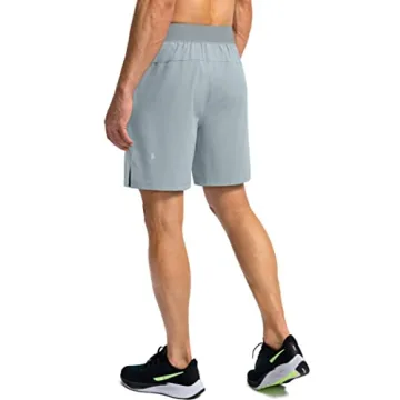 Men's Lightweight Quick Dry Running Shorts with Zipper Pockets