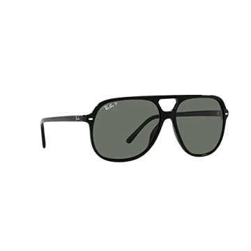 Ray-Ban RB2198 Bill Square Sunglasses Black Polarized Green