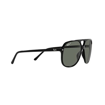 Ray-Ban RB2198 Bill Square Sunglasses Black Polarized Green