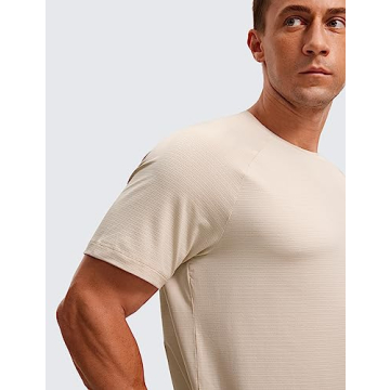 CRZ YOGA Mens Lightweight Athletic Workouts T-Shirt