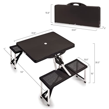 ONIVA Folding Picnic Table with Umbrella Hole