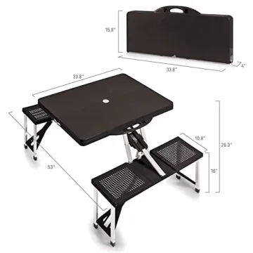 ONIVA Folding Picnic Table with Umbrella Hole