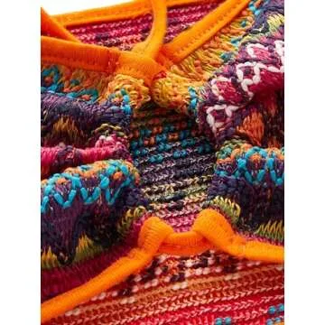 MakeMeChic Women's Boho 2 Piece Knitted Set - Trendy & Stylish