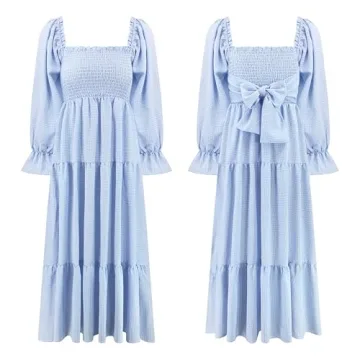 Affordable R.Vivimos Women's Summer Plaid Midi Dress