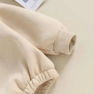 Baby Fleece Sweatshirt Romper Warm Long Sleeve Outfit