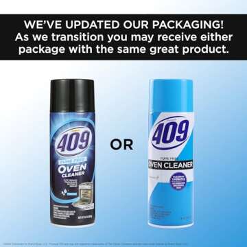 409 Formula Fume Free Aerosol Spray-On Oven Cleaner - Cuts Through Grease & Baked on Food on Contact, Cleans in 5 Minutes - A Powerful Clean You Can Trust, 14.5 Oz Fume Free Oven Cleaner