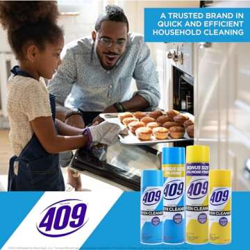 409 Formula Fume Free Aerosol Spray-On Oven Cleaner - Cuts Through Grease & Baked on Food on Contact, Cleans in 5 Minutes - A Powerful Clean You Can Trust, 14.5 Oz Fume Free Oven Cleaner