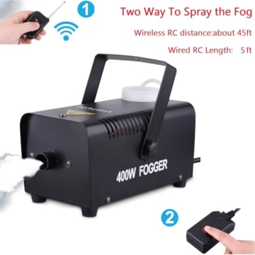 VIRFUN 400W Fog Machine with Remote Control