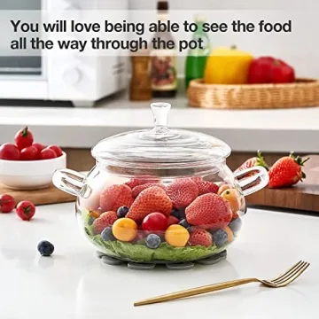 Olytaru Glass Saucepans - Elegant & Versatile Simmering Pots