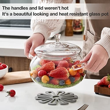 Olytaru Glass Saucepans - Elegant & Versatile Simmering Pots