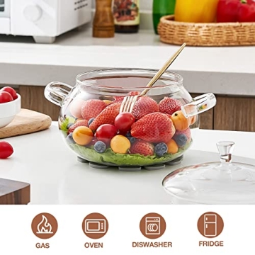 Olytaru Glass Saucepans - Elegant & Versatile Simmering Pots