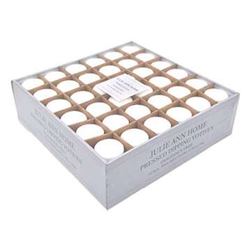 Bulk White Unscented Votive Candles Set of 72 for Events