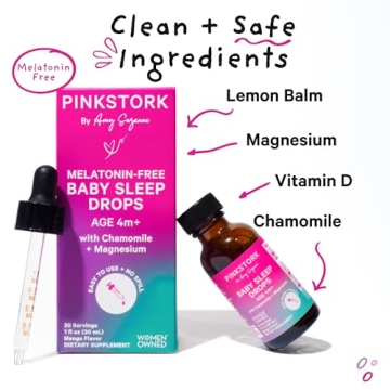 Natural Sleep Drops for Infants and Toddlers by Pink Stork