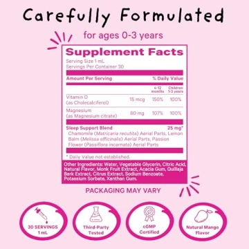 Natural Sleep Drops for Infants and Toddlers by Pink Stork