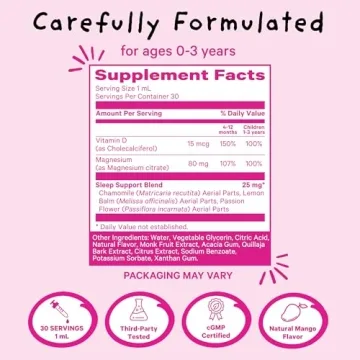 Natural Sleep Drops for Infants and Toddlers by Pink Stork