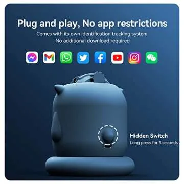 Adaptom Auto Face Tracking Phone Holder, 360 Smart Selfie Tripod Mount Fast Motion Moving Tracker for Smartphone GoPro DJI Action Insta360 Camera SLR Mirrorless Video Vlog Live Streaming Accessories