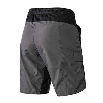 EZRUN Men's Lightweight 3D Padded MTB Cycling Shorts
