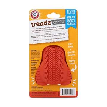 Arm & Hammer for Pets Super Treadz Mini Gorilla Dental Chew Toy for Dogs | Dog Dental Chew Toys Redu...