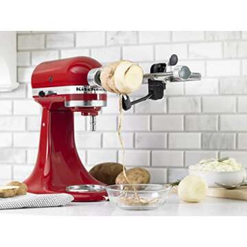 KitchenAid Spiralizer Plus Attachment with Peel, Core and Slice, Silver