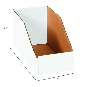 Durable Ship Now Supply Open Top Bin Boxes, 50 Pack