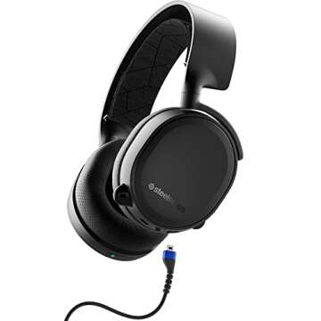 SteelSeries Arctis 3 Bluetooth - Wired Gaming Headset + Bluetooth - For Nintendo Switch, PC, PS5/PS4, Xbox Series X|S|One, VR, Android, and iOS - Black