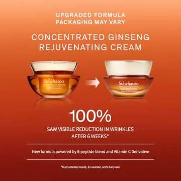 Sulwhasoo Concentrated Ginseng Rejuvenating Cream- Korean Ginseng & Peptide Anti-Aging Moisturizer w...