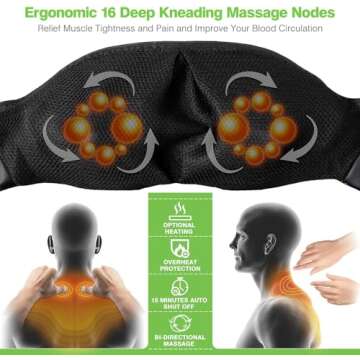 Cotsoco Shiatsu Massager | Full Body Deep Massage for Pain Relief