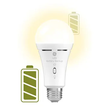 GE LED+ Backup Battery Light Bulb - Rechargeable Emergency Light