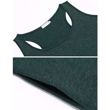 Womens Dresses Plus Size Summer with Pockets Loose Sundresses for Juniors Casual Beach Dark Green, XXL