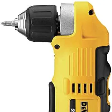 DEWALT DCD740C1 Right Angle Drill Kit, Yellow, 0.5
