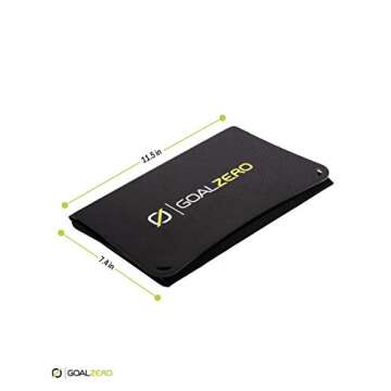 Goal Zero Nomad 20, Foldable Monocrystalline 20 Watt Solar Panel with 8mm + USB Port, Portable Solar Panel Charger. Lightweight 18-22V 20W Solar Panel Charger with Adjustable Kickstand