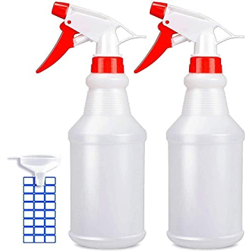JohnBee 16oz Adjustable No-Leak Spray Bottles 2-Pack