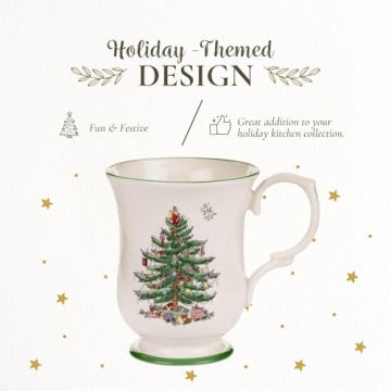 Spode Christmas Tree Mug - Festive Holiday Drinkware