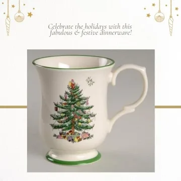 Spode Christmas Tree Mug - Festive Holiday Drinkware