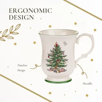 Spode Christmas Tree Mug - Festive Holiday Drinkware