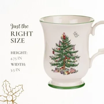 Spode Christmas Tree Mug - Festive Holiday Drinkware