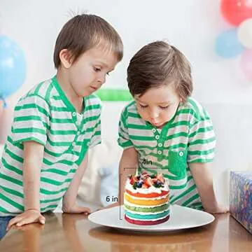 Silicone Mold Rainbow Cake for Kids - Reusable DIY Mold Nonstick Heat - Resistant Muffin Pans Molds - BPA Free - Set of 4