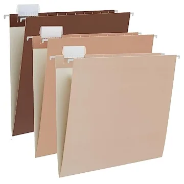 Y YOMA 6 Pack Gradient Hanging File Folders - Stylish, Durable Organizers for Office and Home
