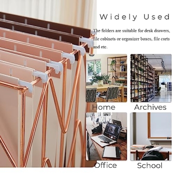 Stylish Y YOMA Gradient Hanging File Folders - 6 Pack Stylish Organizers