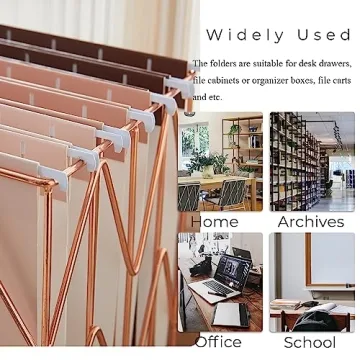 Stylish Y YOMA Gradient Hanging File Folders - 6 Pack Stylish Organizers