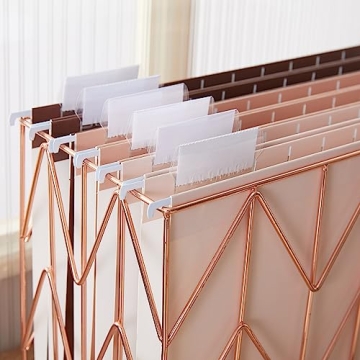 Stylish Y YOMA Gradient Hanging File Folders - 6 Pack Stylish Organizers