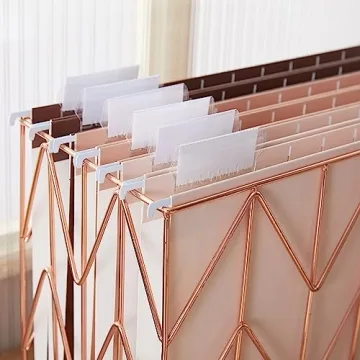 Stylish Y YOMA Gradient Hanging File Folders - 6 Pack Stylish Organizers