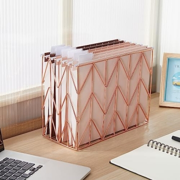 Stylish Y YOMA Gradient Hanging File Folders - 6 Pack Stylish Organizers