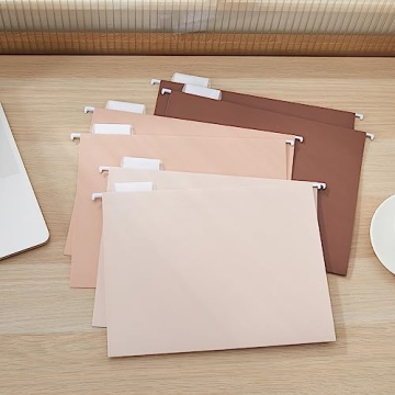 Stylish Y YOMA Gradient Hanging File Folders - 6 Pack Stylish Organizers