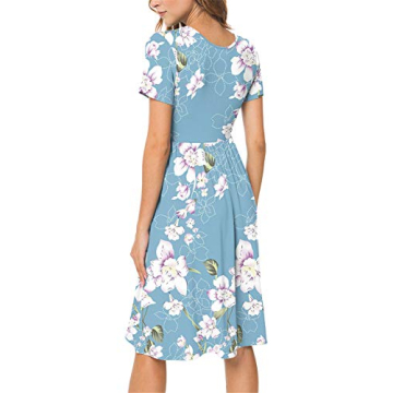 DB MOON Women's Casual Summer Dress with Pockets